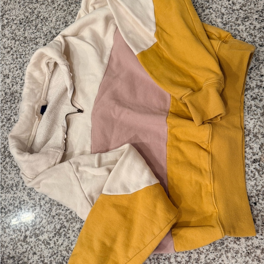 Universal Thread Cream Zip-Up Sweatshirt